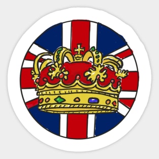 Crown for coronation Sticker